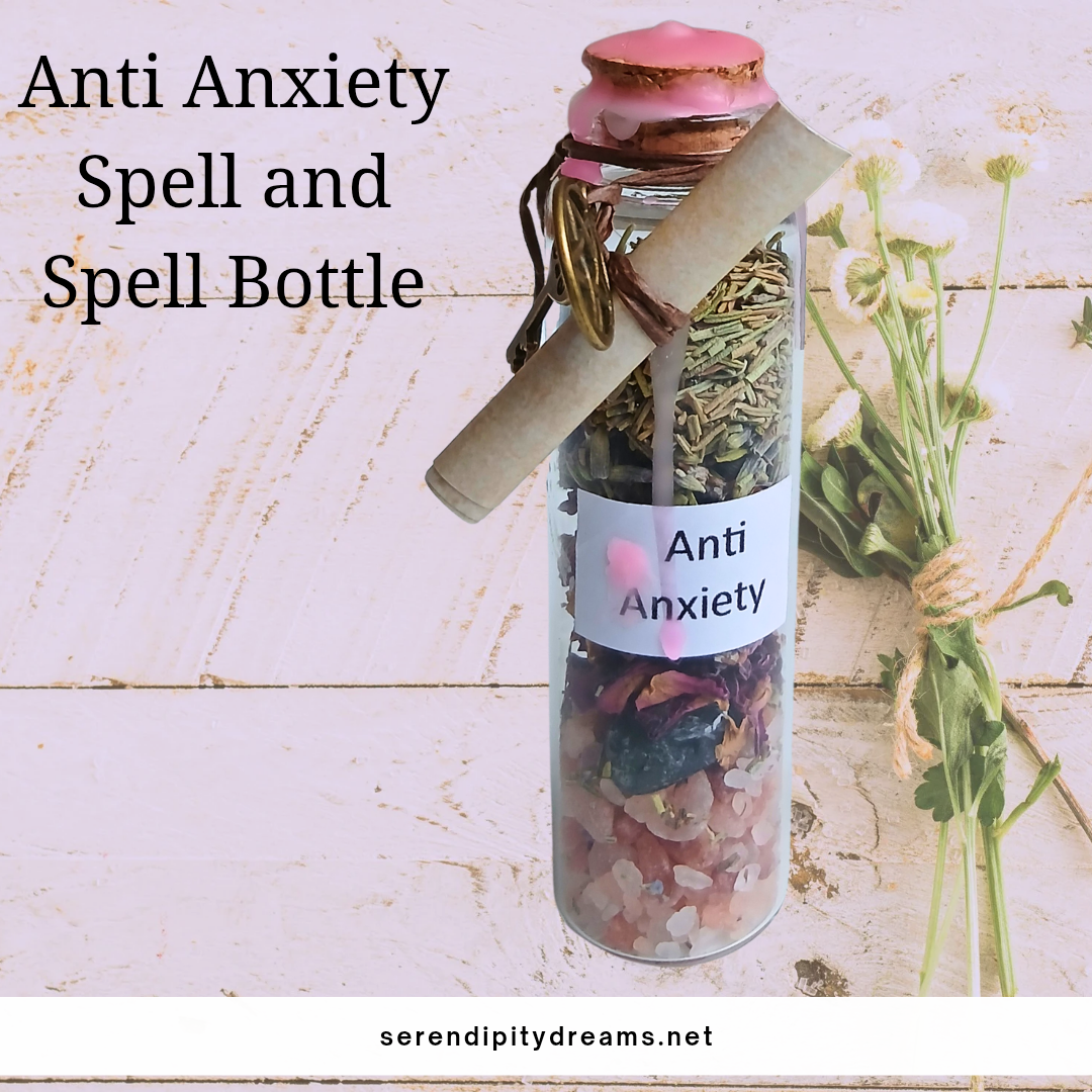 Handmade Anti-Anxiety Spell Bottle & Spell