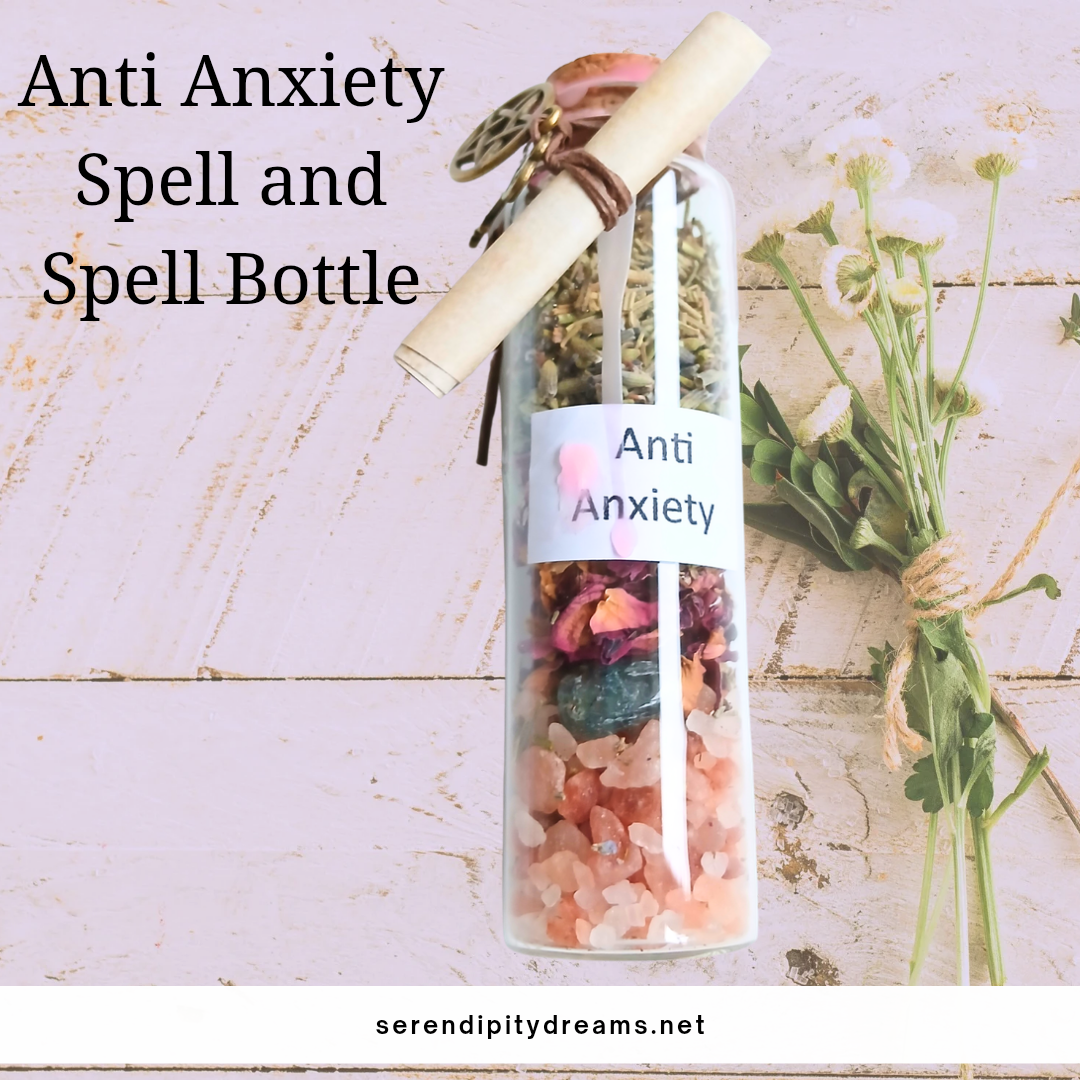 Handmade Anti-Anxiety Spell Bottle & Spell
