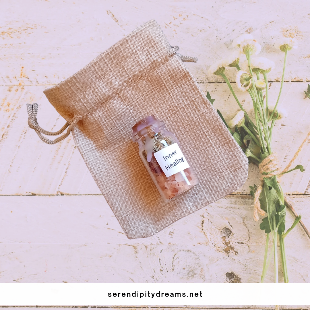 Inner Healing Spell Jar - Sealed with Purple Candle