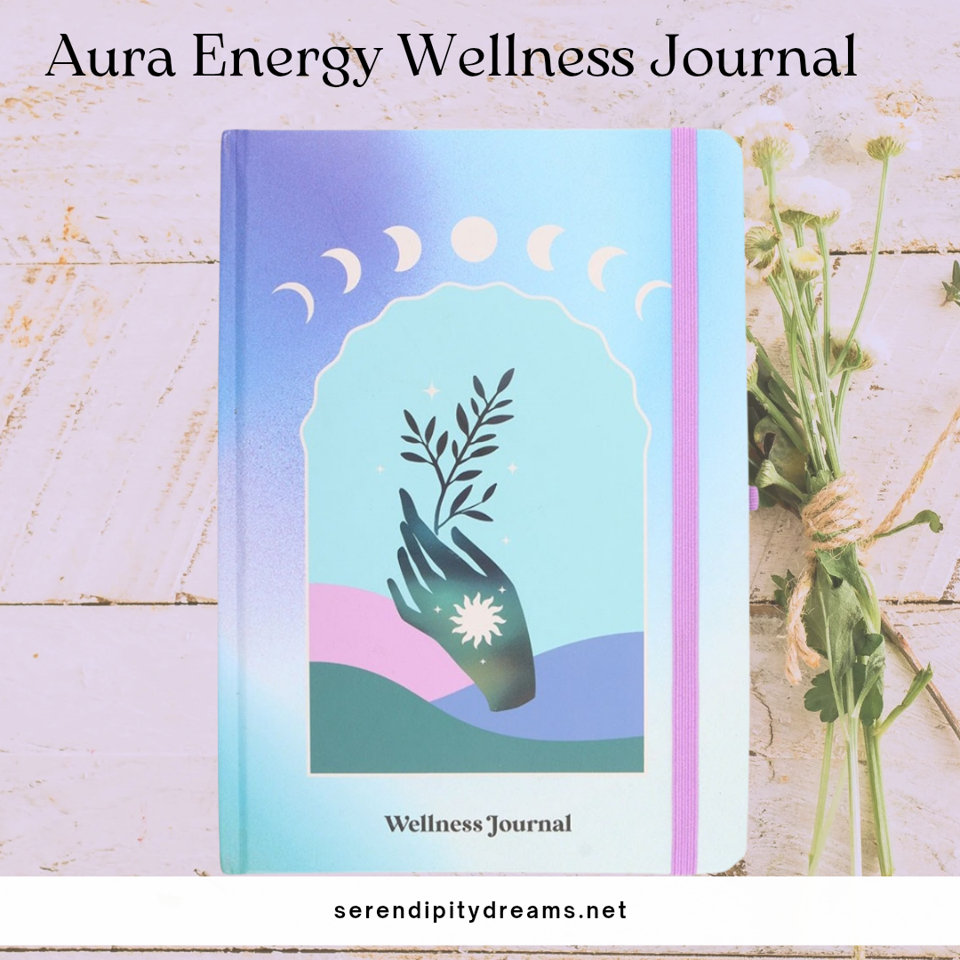 Aura Energy Wellness Journal with Crystal Pen - A5 Prompted Journal