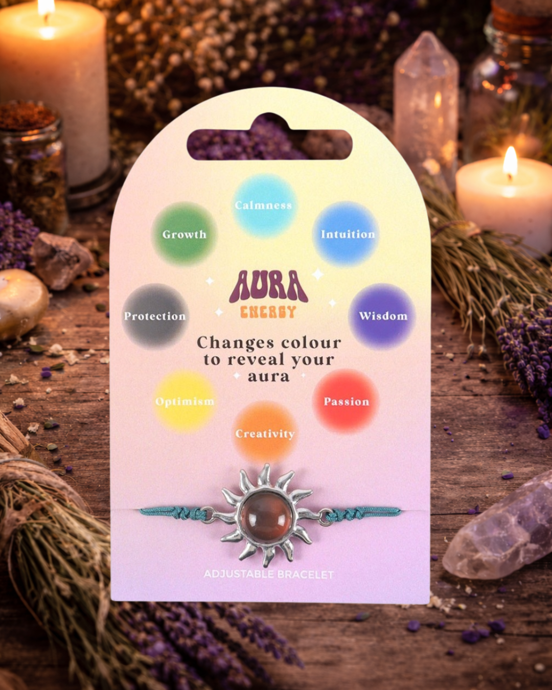 Aura Energy Sun Charm Colour-Changing Bracelet | Something Different