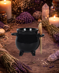 Cauldron Egg Cup with Broomstick Spoon