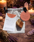 Tiger's Eye Natural Raw Crystal with Bag & Card