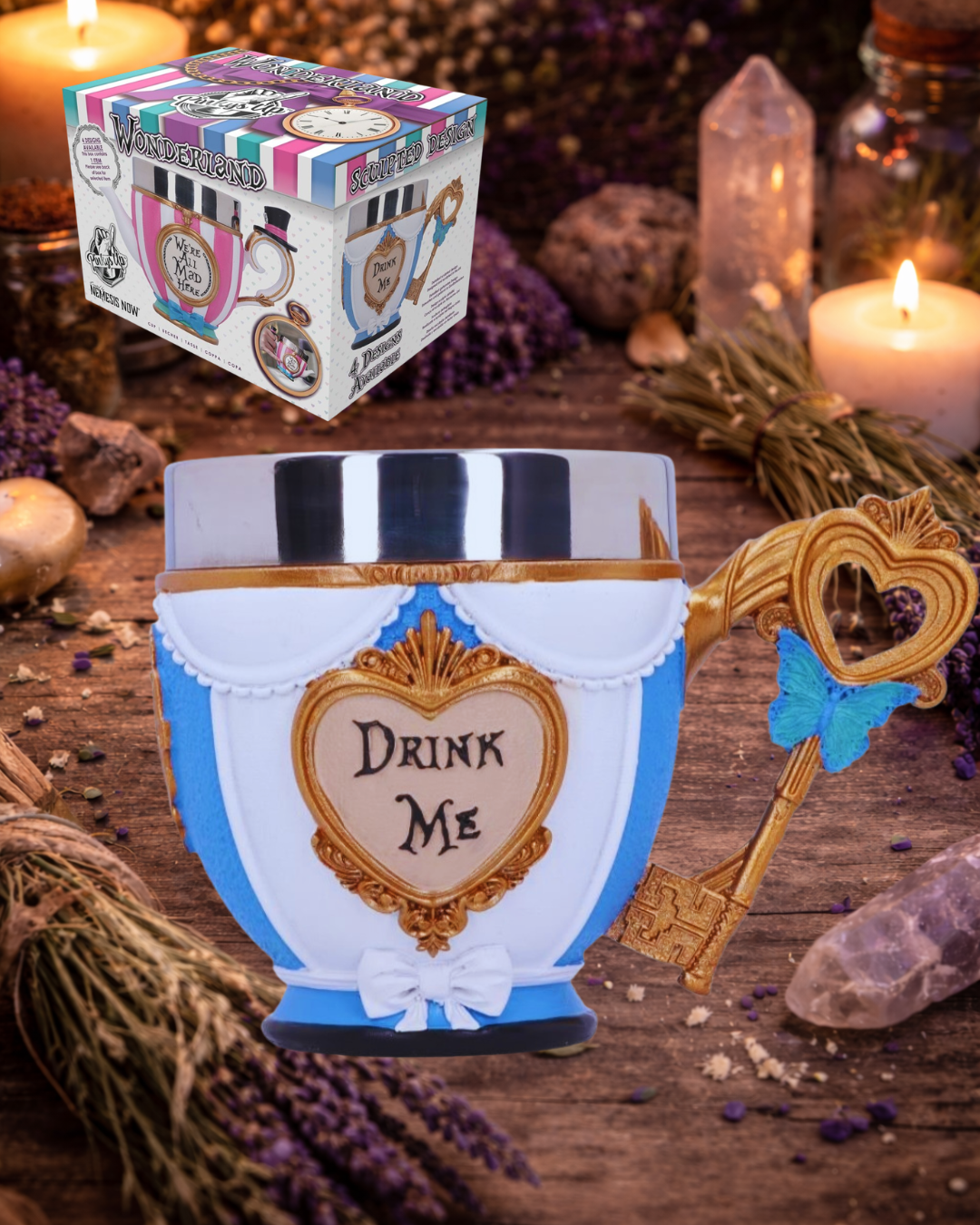 Nemesis Now Wonderland 'Drink Me' Sculpted Mug