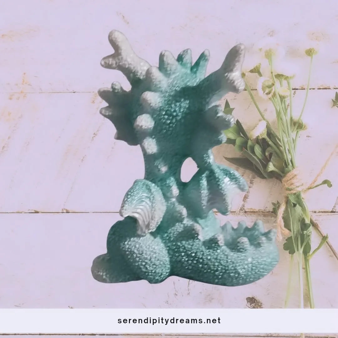 Dragon Hatchling Figurine - Coral