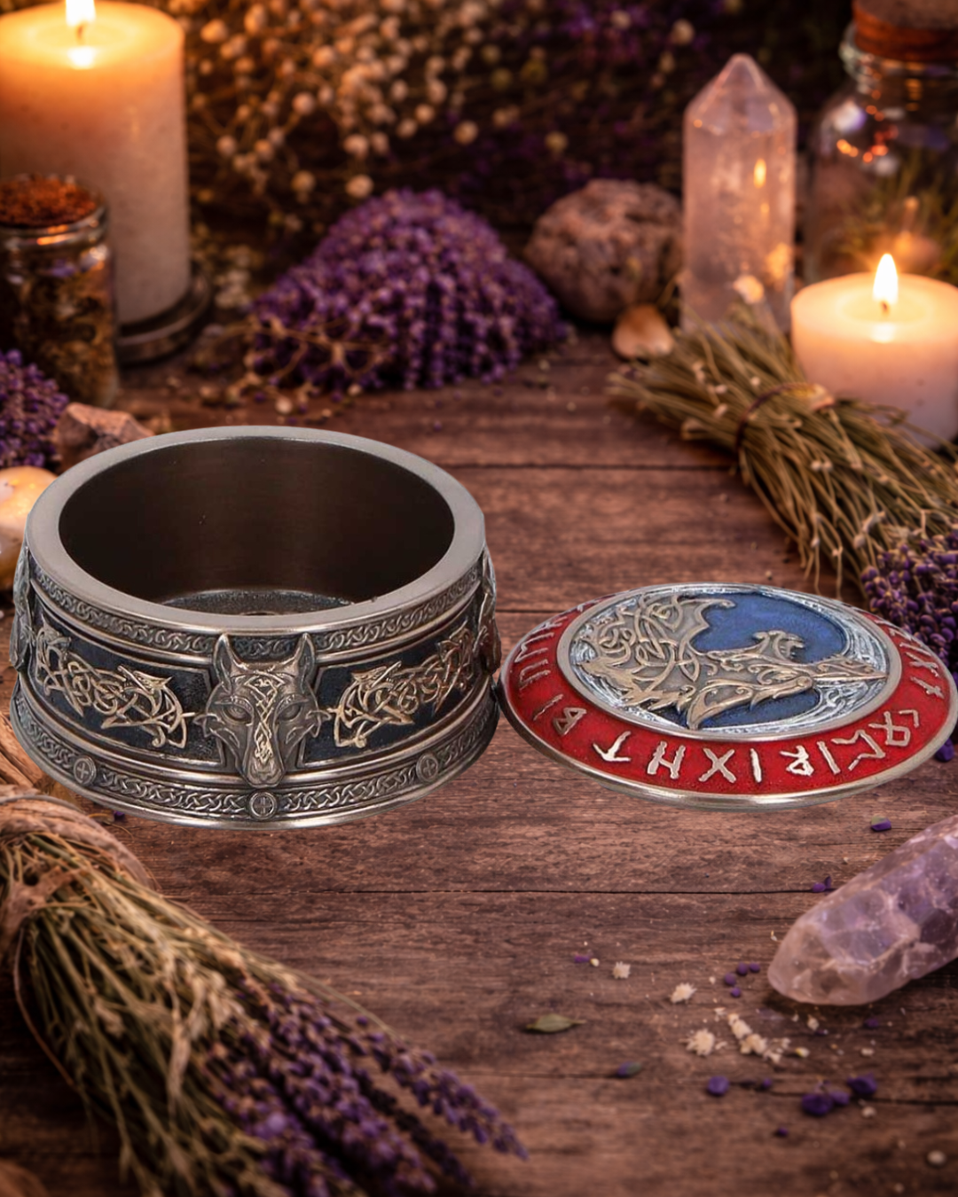 Fenrir Norse Mythology Round Storage Box – Nemesis Now