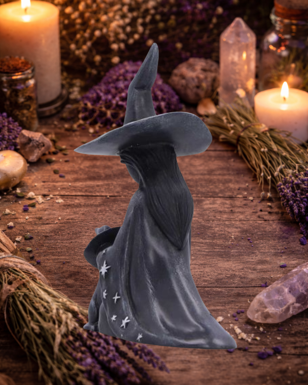 Little Souls Witch & Cat Figurine - Twilight | Nemesis Now