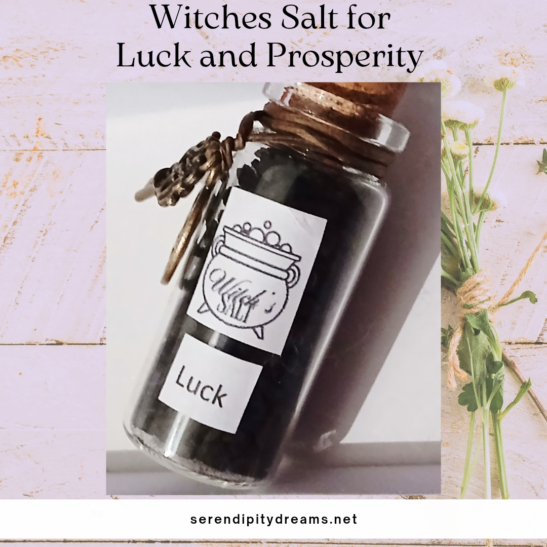 Handmade Witches Salt with Spell for Luck and Prosperity