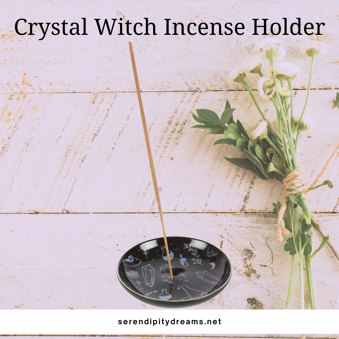 Crystal Witch Incense Dish