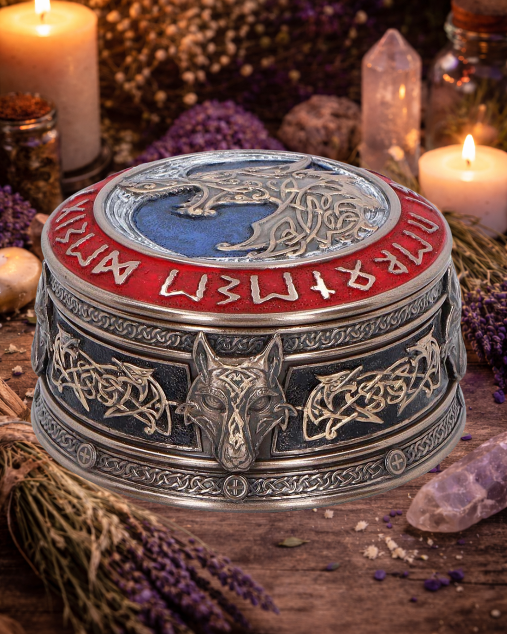 Fenrir Norse Mythology Round Storage Box – Nemesis Now