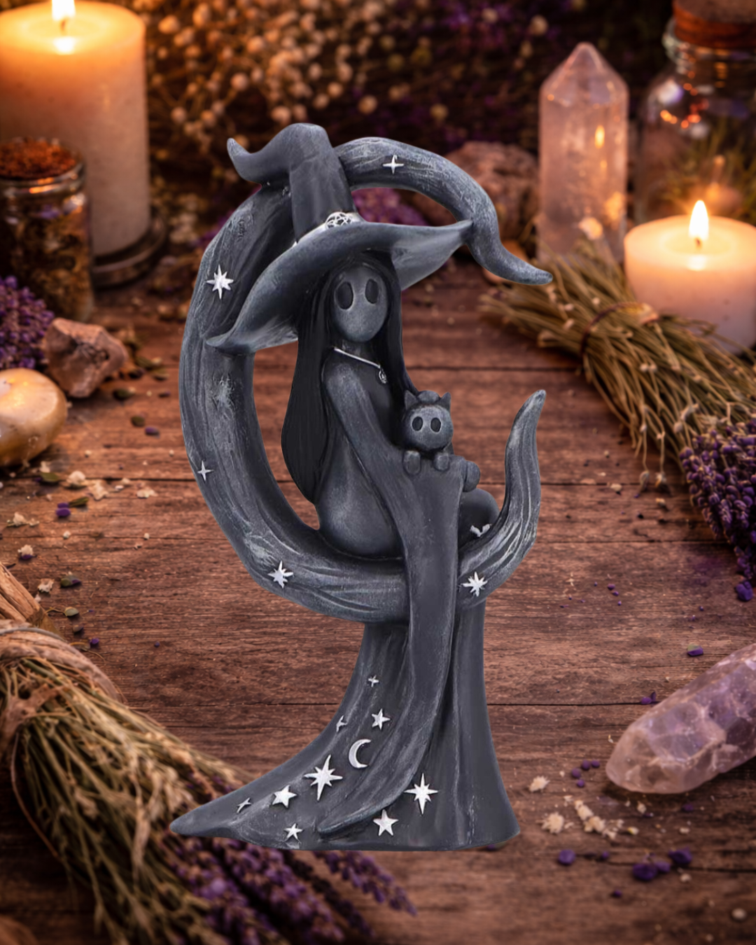 Little Souls Moon Witch Figurine - Glow | Nemesis Now
