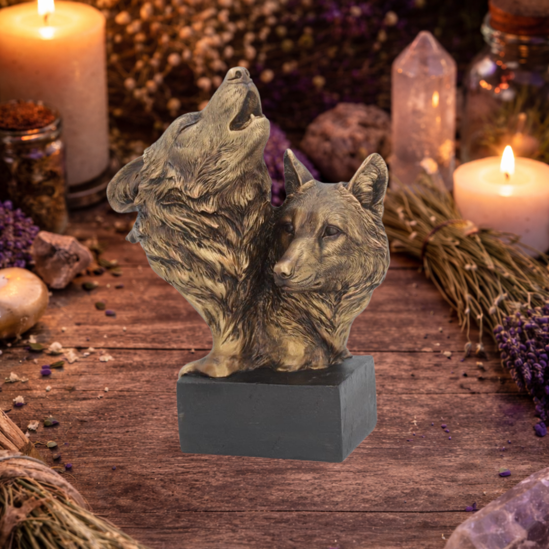 Howling Wolf Bust