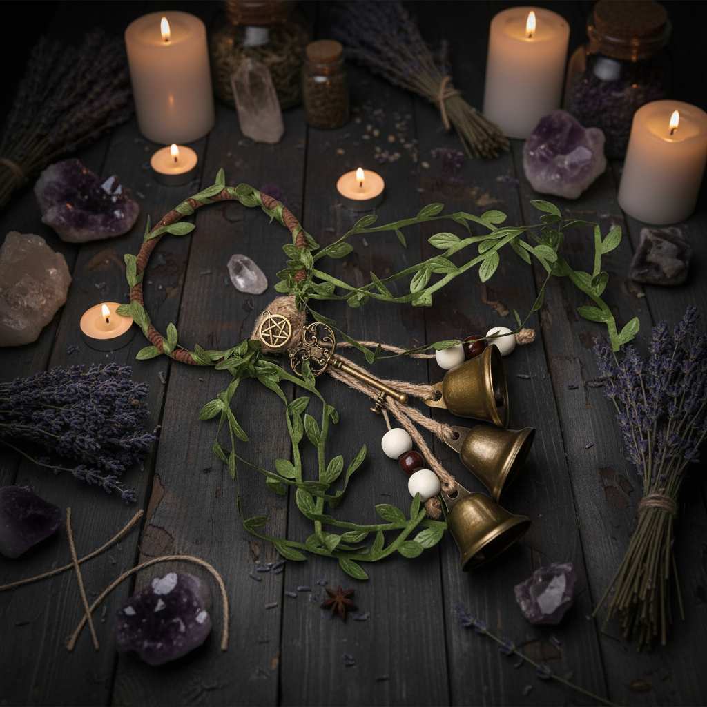 Witch's Bells full product on altar background