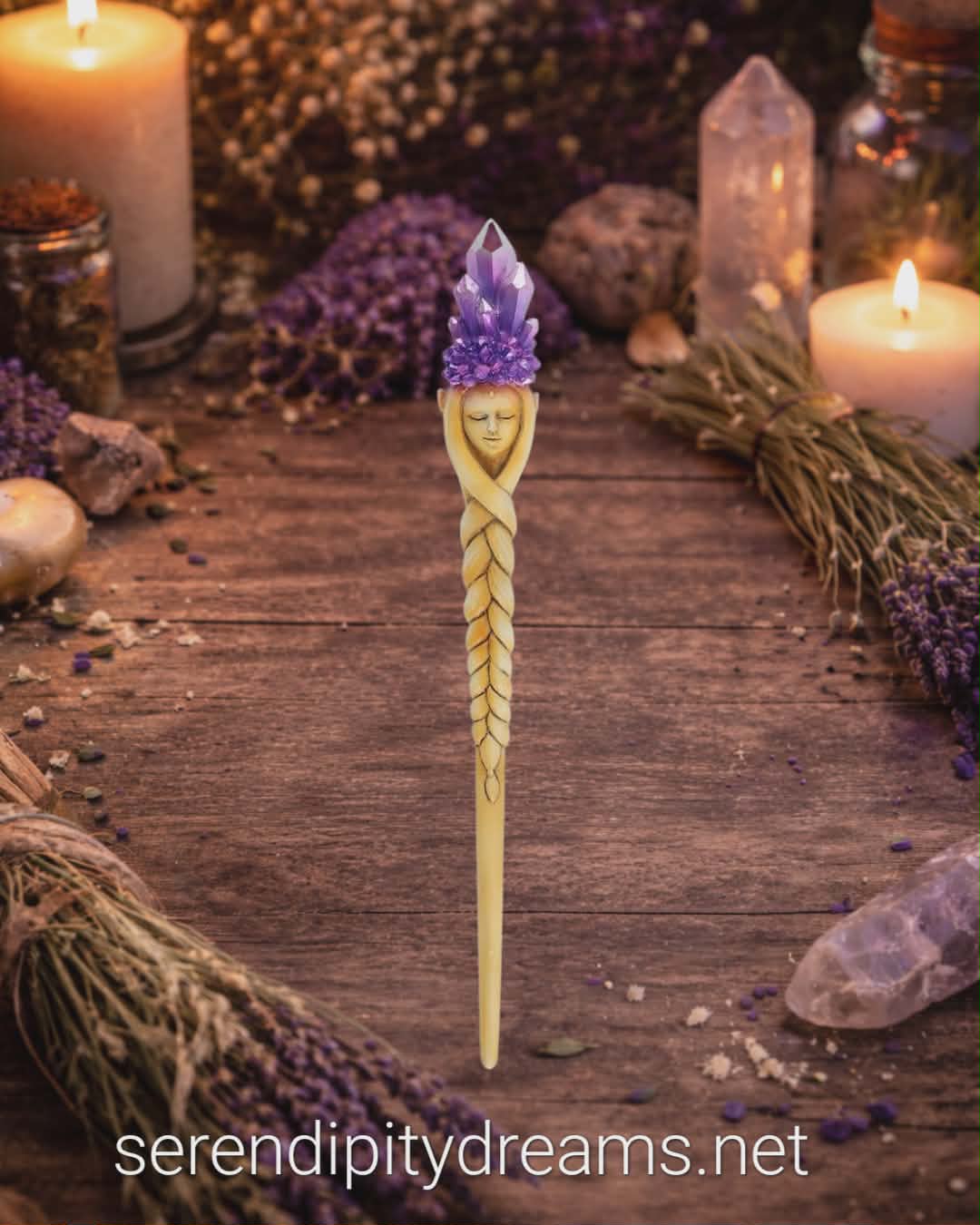 Goddess Resin Wand