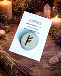 Fehu Rune of Abundance - Handmade Wooden Pocket Rune