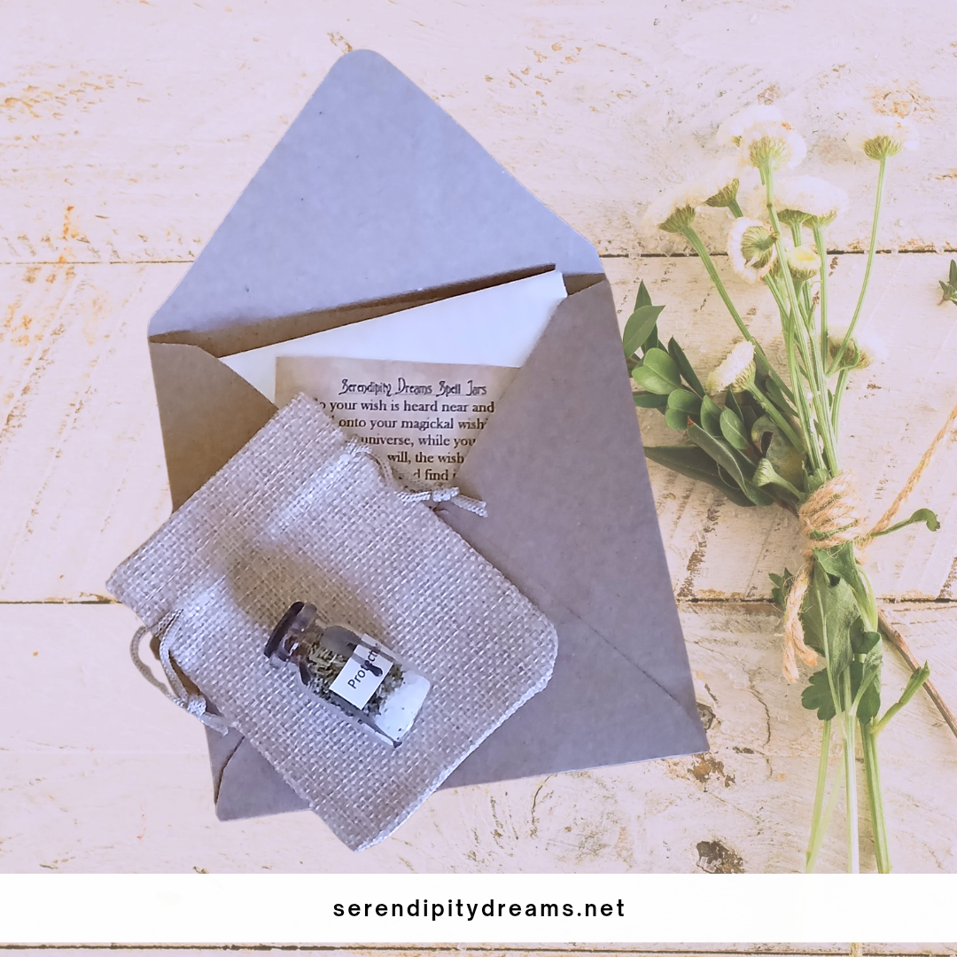 Protection Spell Jar - Sealed with Black Candle