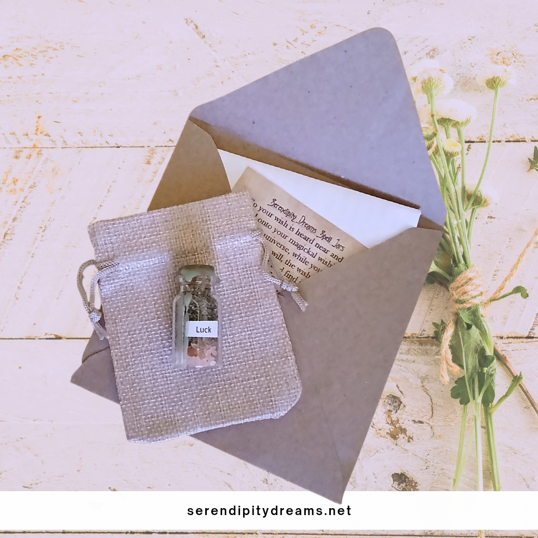 Luck Spell Jar - Sealed with Green Candle